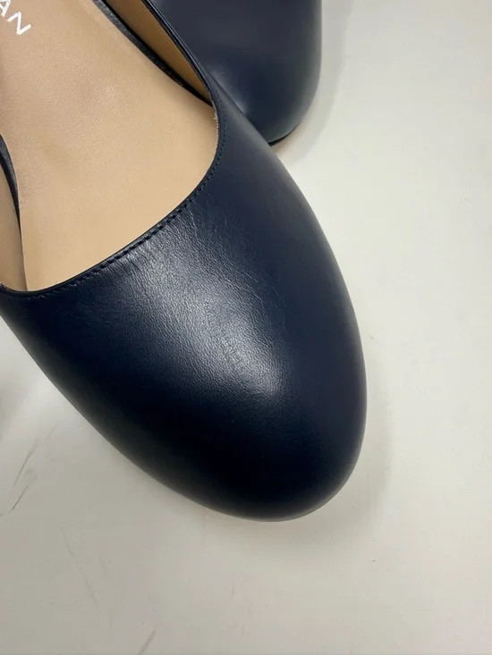 New Stuart Weitzman Babette Pump Blue Leather Sz 9 - Picture 10 of 15
